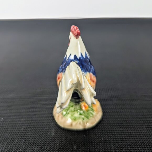 Colorful Ceramic Chicken Hen Rooster Salt & Pepper Shakers VTG Norcrest - Picture 4 of 10